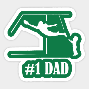 #1 Football Dad Sticker